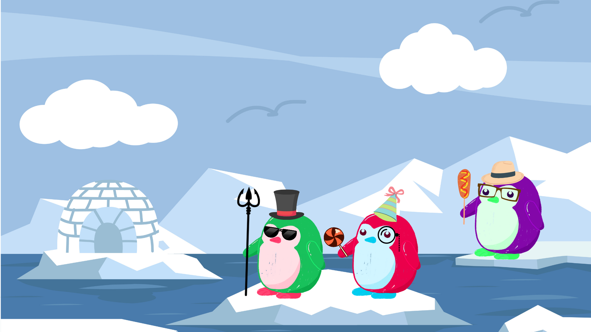 pengin background